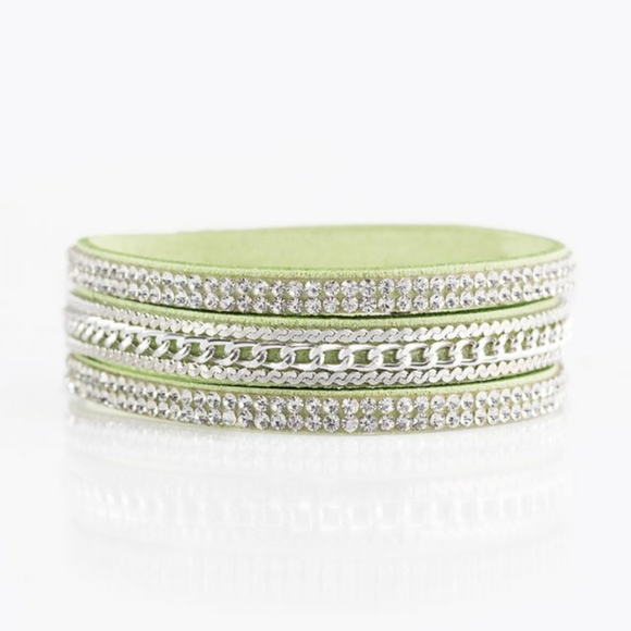 Paparazzi Wrap Bracelet - Unstoppable Green - Picture 3 of 3